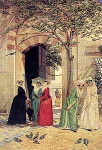 Osman Bey "Cami kapısındaki kadınlar "
